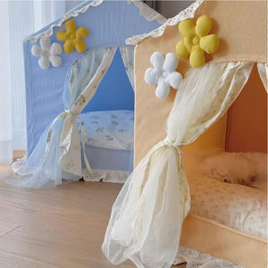 Tienda de campaña moderna de encaje para mascotas, nido, gran espacio, casa de princesa para gatos, cama rectangular para gatos, cueva hecha de pana, tienda transfronteriza para perros y gatos - Product Image 2