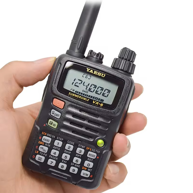 Yaesu VX-6R超頑丈144-430 MHz FMハンドヘルドDMR Vhf Uhfデュアル