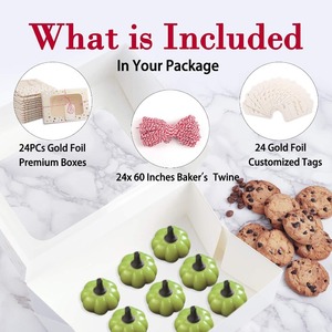 Caja de galletas navideñas para regalo, con ventana, caja de regalo navideña Venus, personalizable según las necesidades - Product Image 3