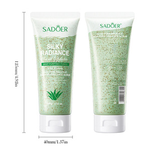Gommage exfoliant pour le visage à l'aloe vera, à l'avocat et à l'acide salicylique pour éliminer les cellules mortes et contrôler la production de sébum. 100g - Product Image 5