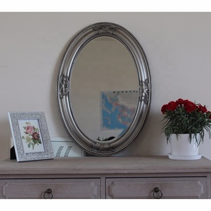 Bộ Gương Trang Trí Tường Phòng Khách Hiện Đại Châu Âu Bằng Nhựa Resin Chạm Khắc Hình Trái Xoan Đồ Nội Thất Sân Vườn - Product Image 4