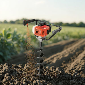 Groothandel 25.6cc 800W Lichte Kleine 2-takt Benzine Grondboormachine Fabriek Levering Multifunctionele Doe-Het-Zelf Spiraalvormige Aarde Vijzel - Product Image 5