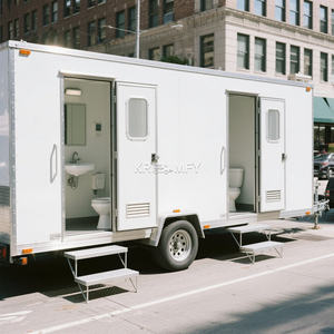 Baños de Lujo para Campamentos 2025, Inodoros Portátiles para Exteriores, Baños Móviles para Eventos con Ducha - Product Image 6