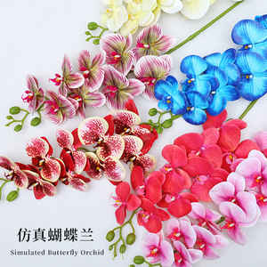 Fleurs artificielles Phalaenopsis 30cm-100cm, haute simulation, PVC souple, décorations de mariage - Product Image 5