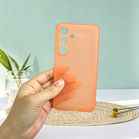 Coques de téléphone transparentes teintées en TPU antichoc pour Samsung 24 23 22 26 25 21 Ultra, Edge, et coques de protection pour iPhone 11 15 17 16