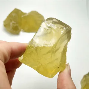 도매 천연 거친 레몬 옐로우 수정 깨끗한 황수정 크리스탈 원래 돌 치유 풍수