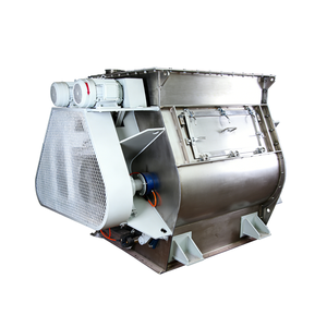 Mélangeur à pales automatique à double arbre grande capacité à gravité libre, faible résidu, haute sécurité, pour aliments aquatiques - Product Image 6