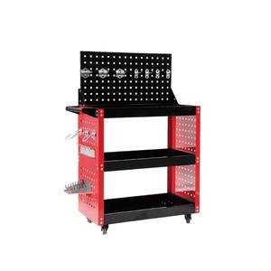 Aochen Automotive Drielaagse Werkplaats Koudgewalst Stalen <span class=keywords><strong>Top</strong></span> Gemonteerd Pegboard Caster Uitgerust Reparatie <span class=keywords><strong>Trolley</strong></span> - Product Image 3