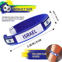 Bracelets tissés israéliens pour encourager les événements sportifs et produits dérivés