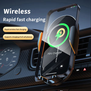 Support de téléphone à faible MOQ 15W avec fixation automatique par induction, support de navigation pour grille d'aération, chargeur sans fil rapide QC3.0 pour voiture - Product Image 2