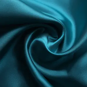Customized Weight 80GSM Solid, Color Shiny Polyester Satin Fabric 75D*100D 100%Polyester Satin Fabric for Wedding Dresses/