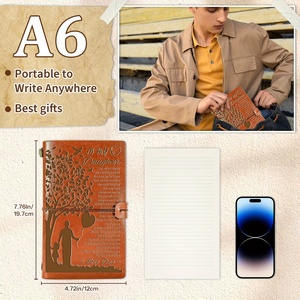 ของขวัญวันพ่อ1ชิ้นให้กับลูกสาวของขวัญหนังเขียนสมุดบันทึกจากพ่อพร้อมคำพูดที่สร้างแรงบันดาลใจ-ต้นไม้แห่งชีวิตย้อนยุค - Product Image 4