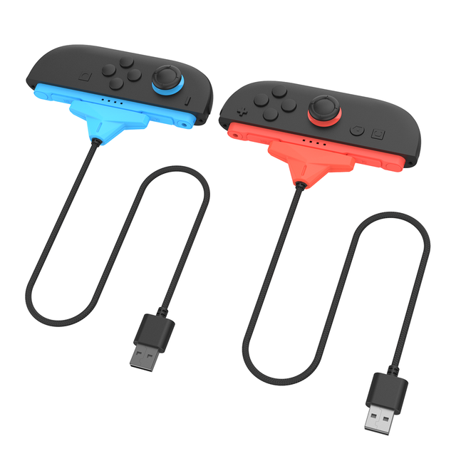 2-in-1 Magnetic Joystick Charger Braided Cable for Nintendo for Switch 2 PG-SW2227A Controller Wired Communication