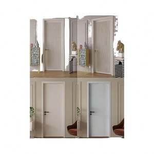 Puertas de Madera de Ingeniería de Diseño Moderno y Ecológicas al por Mayor, Impermeables y Duraderas, Acabadas con Madera Maciza para Uso Interior - Product Image 1