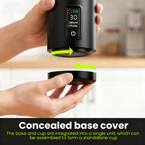 Private Mode LED Display Handheld Juicer Mini Portable Cordless Smoothie Blender Ice Crushing One-Click Cleaning Car Hotel - Product Image 6