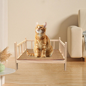 Casa <span class=keywords><strong>para</strong></span> <span class=keywords><strong>Mascotas</strong></span> Desmontable con Camas de Madera <span class=keywords><strong>para</strong></span> Perros y Gatos, Diseño que Ahorra Espacio <span class=keywords><strong>para</strong></span> <span class=keywords><strong>Apartamentos</strong></span> - Product Image 4