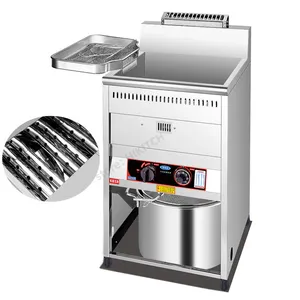 Upright gas LPG deep fryer 18CFJB one tank large capacity 18 liters frying cooking machine gas fryer with temperature control