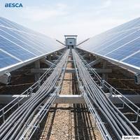 BESCA Chemin de câbles galvanisé à chaud 80μm Zinc CE UL pour le routage de câbles de fermes solaires photovoltaïques et les chemins de câbles industriels