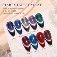 Danny Coll Vernis Magnétique Gel UV 9 Couleurs Nail Art Glitter Cat Eye Gel Polish Set
