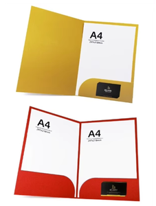 Carpetas de Papel Reciclado Ecológicas |   Carpetas Personalizadas Sostenibles con Logotipo |   MOQ Bajo para Negocios Ecológicos - Product Image 5