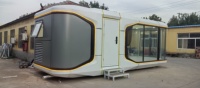 La meilleure cabine Apple modulaire moderne de luxe de Chine préfabriquée en acier Space Capsule House pour l'hôtel Green Houses