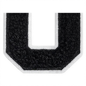 Étiquette de vêtement en feutre non tissé gaufré 3D personnalisée, forme rectangulaire, patch logo tissé découpé au laser - Product Image 4