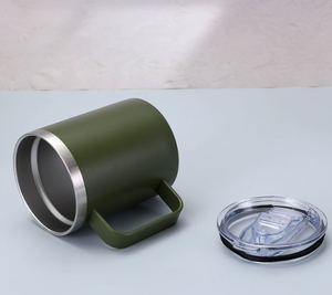 Wholesale 12oz 14oz 20oz Insulated Coffee Mug Stainless Steel Double Wall Thermos Travel Car Beer Mug Vacuum Tumbler with Handle - Product Image 6