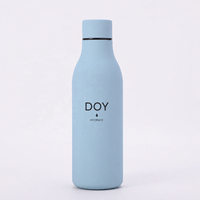 Bouteille Thermique Portable Personnalisée avec Logo Gravé au Laser, Bouteilles d'Eau Isolées à Double Paroi pour le Voyage
