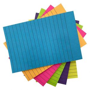 Lined <b>Sticky</b> <b>Notes</b> 6 Bright Colors Large Ruled <b>Sticky</b> Colorful Super Sticking Power Memo Pads - Product Image 6