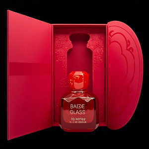 Wholesale Arabic Black Perfume <b>Bottle</b> Empty Crimp Pump Sprayer 30ml 50ml 100ml Glass Irregular Perfume <b>Bottle</b> with Magnet <b>Box</b> - Product Image 2