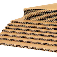 Carton en carton ondulé personnalisé en gros, feuille de carton kraft 3/5 plis, carton pour la fabrication de boîtes