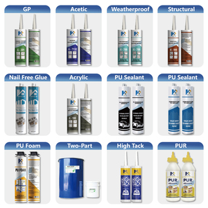 Sellador Adhesivo de Silicona Acrílica de Alta Calidad, Pegamento de Alta Adherencia para Azulejos, Pintable, para Construcción de Paredes - Product Image 4