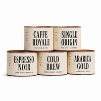 Boîte à café en fer blanc à double étanchéité avec couvercle intérieur, pour emballage de grains de café et de poudre, hermétique, écologique, de qualité alimentaire, pour chocolat
