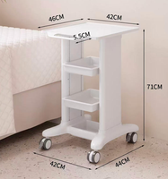 Chariot de rangement mobile moderne à 4 roues avec ABS pour salon, salle de bain, chambre - Chariot de bureau dentaire à un seul tiroir