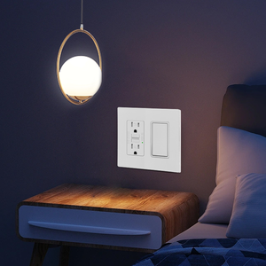 Fahint bóng kết thúc phòng tốt nhất hiện đại chuyển đổi ánh sáng duy nhất cách thanh lịch 120V chuyển đổi thay thế LED Rocker chuyển đổi bên ngoài phòng tắm - Product Image 2