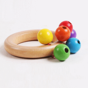 En gros, hochet musical en bois coloré pour enfants et bébés - Product Image 4