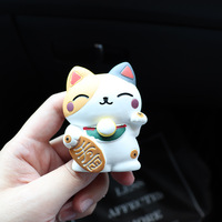 Lucky Cat Car désodorisant diffuseur de parfum résine Art voiture climatiseur sortie de ventilation Clip de parfum accessoires d'intérieur Auto
