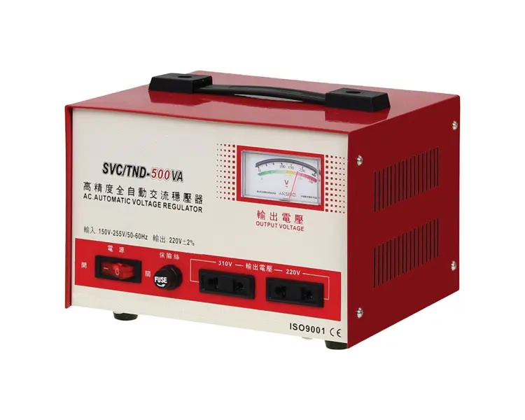 Svcシリーズ単相の高精度自動ac電圧スタビライザーTND-0.5KVA