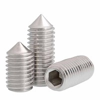 Vis sans tête Allen en acier inoxydable 304 de haute qualité, plaquées zinc, ensemble de vis métriques GB M2 certifiées ISO9001:2008, marque Hongyu