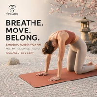 Tapete de Yoga Yugaland Elite Barre, Antideslizante, de Goma y PU Lijado, para Danza y Fitness