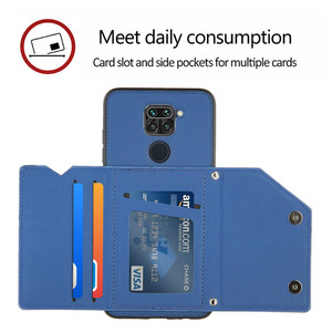 Custodia per telefono con portafoglio per carte a tracolla con cordino per Xiaomi <span class=keywords><strong>Redmi</strong></span> <span class=keywords><strong>9C</strong></span> custodia per telefono con supporto in pelle PU - Product Image 2