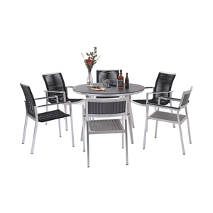 Modern luxury design hot Selling outdoor plastic furniture dining table set