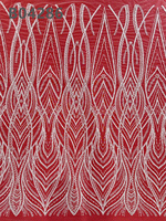 CHOCOO Tissus en dentelle perlée brodée de sequins en gros, tulle français brodé, tissu en dentelle africaine pour vêtements