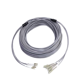 חומר pvc משוריין רב מצב 4 ליבות om2 100m sc apc רשת סיבים אופטיים כבל סיב אופטי יכול להיות מותאם אישית עם מחברים - Product Image 5