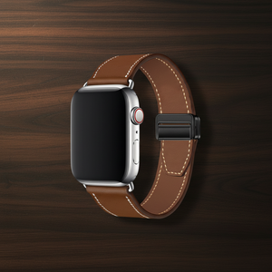 Correas de <span class=keywords><strong>Reloj</strong></span> Magnéticas de Cuero Genuino de 22 mm para Apple Watch Serie 11, <span class=keywords><strong>Correa</strong></span> de <span class=keywords><strong>Reloj</strong></span> Portátil - Product Image 1