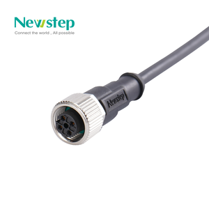 Newstep ขั้วต่อสายเคเบิล M12ประกอบชุด M 3 4 5 6 8 12 17พินปลั๊กตรง/แผงเชื่อมต่อเซ็นเซอร์ - Product Image 2
