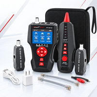 Testeur de câbles réseau professionnel NF-8601W avec test de longueur POE Ping et 8 unités à distance, écran LCD, testeur LAN RJ45 RJ11 BNC