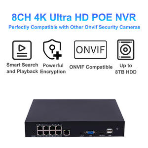 YGHT 8CH POE 메탈 NVR 4K 듀얼 스트림 H.265 출력 네트워크 비디오 레코더 - Product Image 2