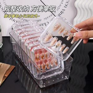Caja de Almacenamiento para Arte de Uñas Acrílicas, 7.5x7.5cm 8.5x8.5cm, Rectangular, Apilable, con Tapa, Caja de Regalo para Exhibición de Joyería - Product Image 3