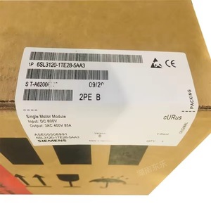 โมดูลมอเตอร์เดี่ยว Siemens 6SL3120-1TE28-5AA3 แรงดันไฟฟ้ากระแสตรง 600V แรงดันไฟฟ้ากระแสสลับ 3 เฟส 400V 85A - Product Image 1